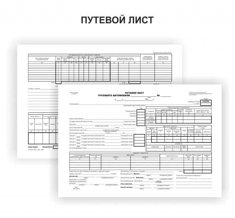 Бланк санобработки грузового автомобиля