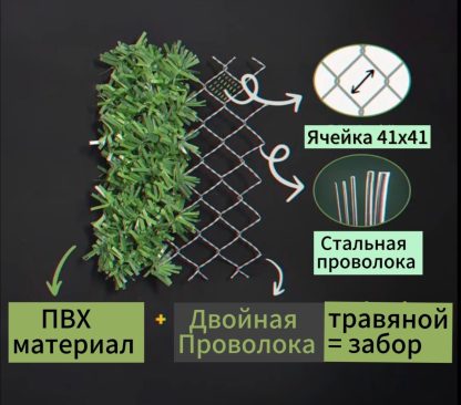 Травяной забор (зеленый забор) — изображение 2
